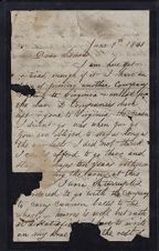 Letter from Thomas P. Bryan to his sister