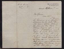 Letter from M. B. Grier to Thomas Sparrow