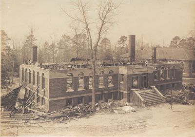 Dining Hall reconstruction after fire