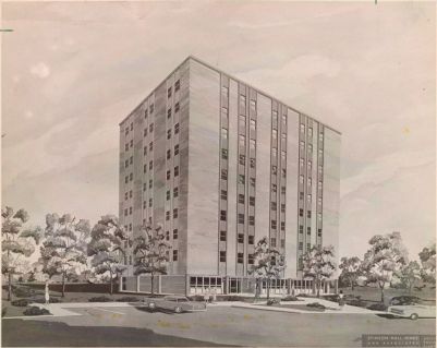 Architectural drawing of Greene Residence Hall
