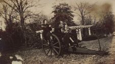 ECTC students with cannon