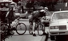 Campus police on bicycles