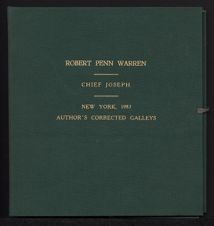  Edited galley proof of "Chief Joseph" poem