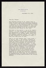 Letter from President Richard Nixon to North Carolina Attorney General Robert Morgan