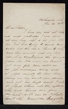 Letter from George Attmore Sparrow to Thomas Sparrow