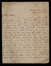 Letter from George Attmore Sparrow to Thomas Sparrow