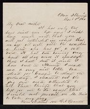 Letter from George Attmore Sparrow to Thomas Sparrow