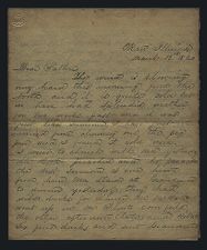 Letter from George Attmore Sparrow to Thomas Sparrow