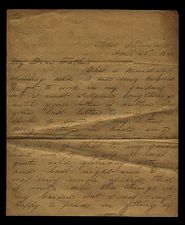 Letter from George Attmore Sparrow to Thomas Sparrow