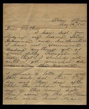 Letter from George Attmore Sparrow to Thomas Sparrow