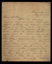 Letter from George Attmore Sparrow to Thomas Sparrow