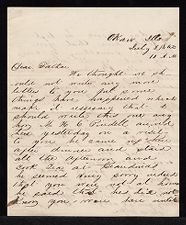 Letter from George Attmore Sparrow to Thomas Sparrow