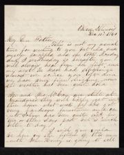 Letter from George Attmore Sparrow to Thomas Sparrow