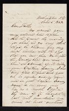 Letter from George Attmore Sparrow to Thomas Sparrow