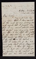 Letter from George Attmore Sparrow to Thomas Sparrow