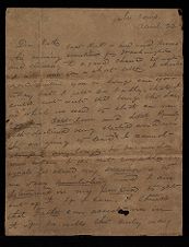 Letter from George Attmore Sparrow to his mother Annie Blackwell Sparrow