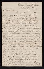 Letter from George Attmore Sparrow to Thomas Sparrow