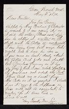 Letter from George Attmore Sparrow to Thomas Sparrow