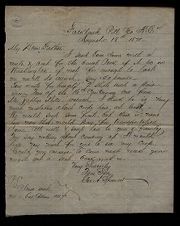 Letter from George Attmore Sparrow to Thomas Sparrow