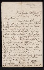 Letter from George Attmore Sparrow to Thomas Sparrow