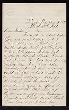 Letter from George Attmore Sparrow to Thomas Sparrow