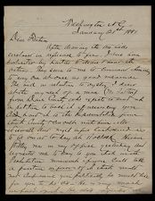 Letter from George Attmore Sparrow to Thomas Sparrow