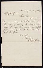 Letter from Edwin Geer to Captain Thomas Sparrow