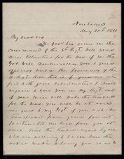 Letter from Colonel D. K. McRae to Captain Thomas Sparrow