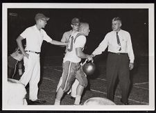 Clarence Stasavich on the sidelines