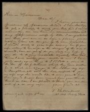 Letter from R. M. Blackwell to Thomas Sparrow