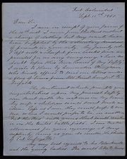 Letter from Thomas Sparrow to R. M. Blackwell