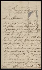 Letter from Edward W. Scudder to Captain Thomas Sparrow 