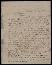 Letter from Thomas A. Demill to Captain Thomas Sparrow