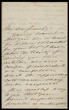 Letter from New York to Captain Thomas Sparrow