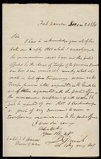 Letter from Colonel J. Dimmick to Captain Thomas Sparrow