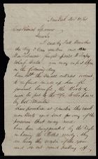 Letter from Thomas A. Demill to Captain Thomas Sparrow