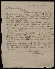 Letter from Thomas A. Demill to Captain Thomas Sparrow 