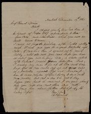 Letter from Thomas A. Demill to Captain Thomas Sparrow