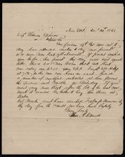 Letter from Thomas A. Demill to Captain Thomas Sparrow