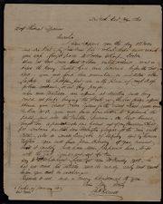 Letter from Thomas A. Demill to Captain Thomas Sparrow 