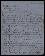 Letter from Chas. W. Blossom to Captain Thomas Sparrow