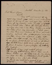 Letter from Thomas A. Demill to Captain Thomas Sparrow 