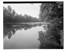 Remains of Civil War Confederate Camp Pool Neuse River Obstructions near Kinston, N.C.