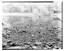 Remains of Civil War Confederate Camp Pool Neuse River Obstructions near Kinston, N.C.