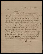 Letter from Thomas A. Demill to Captain Thomas Sparrow