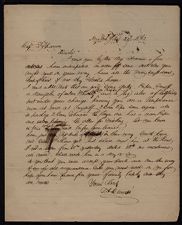 Letter from Thomas A. Demill to Captain Thomas Sparrow 