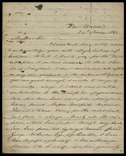 Letter from S. Teackle Wallis to Captain Thomas Sparrow 