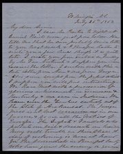 Letter from Thomas Sparrow to Annie Sparrow