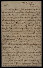 Letter from George Sparrow to Thomas Sparrow 