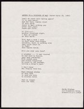 Poem entitled Letter to a prisoner of war (dated March 28, 1946)
